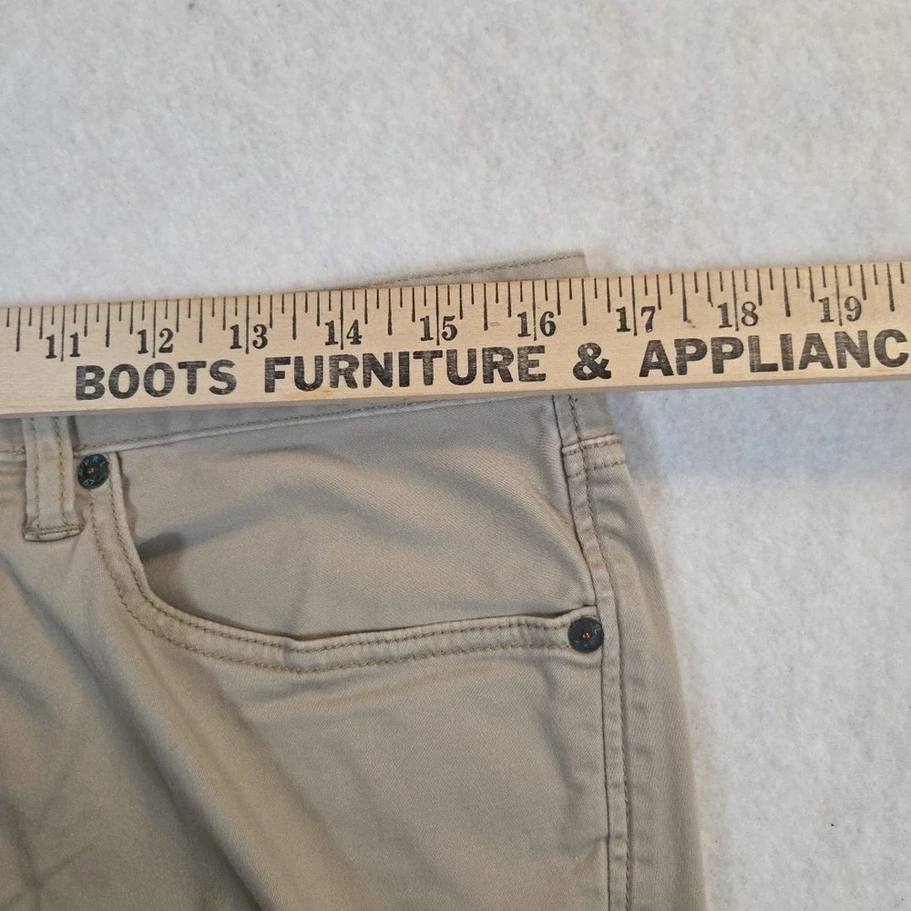 Polo Ralph Lauren Jeans Mens 32x32 Beige Stretch Slim Straight Fit 5 Pocket